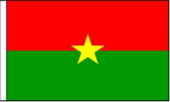Burkina Faso Hand Waving Flags
